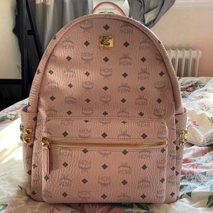 Mcm Medium Stark Studded Backpack